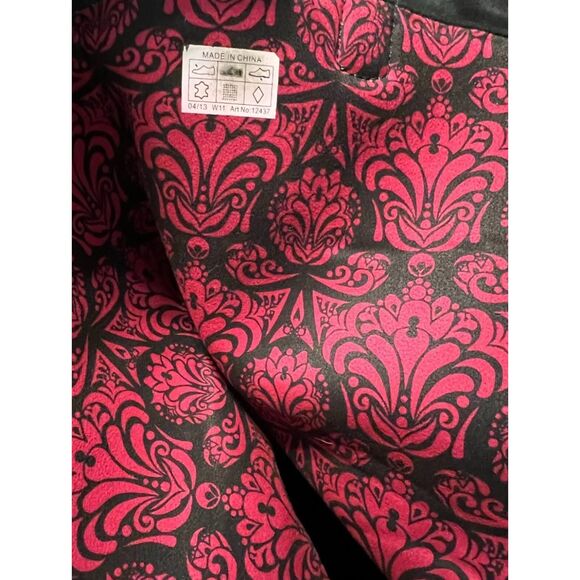 Crocs Paisley Suede Rubber Women Knee High Long Boots Winter Comfy Durable Pink - Picture 10 of 13